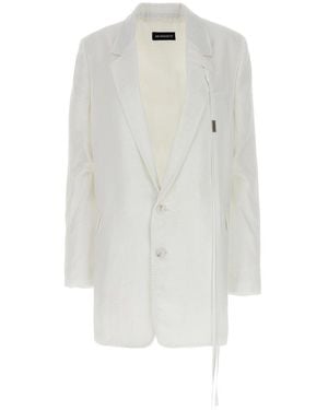 Ann Demeulemeester 'Agnes' Blazer Jacket - White