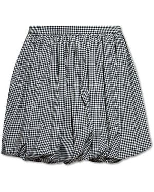 Marni Short Plaid Skirt - Grey
