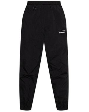 Comme des Garçons Logo-Printed Track Trousers - Black