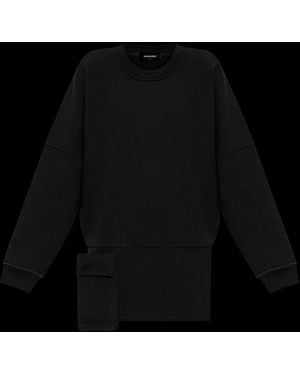DSquared² Pocket Detailed Long Sleeved Dress - Black