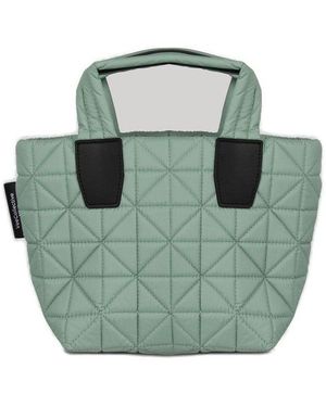 VEE COLLECTIVE Small Vee Quilted Tote Bag - Green