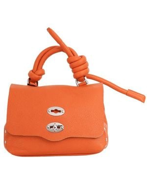 Zanellato Baby Postina Knot Embellished Messenger Bag - Orange