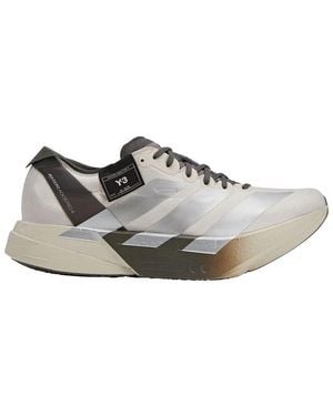 Y-3 Adios Pro Lace-Up Trainers - Grey