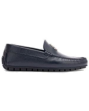 Roberto Cavalli Rc Monogram Slip-On Loafers - Blue