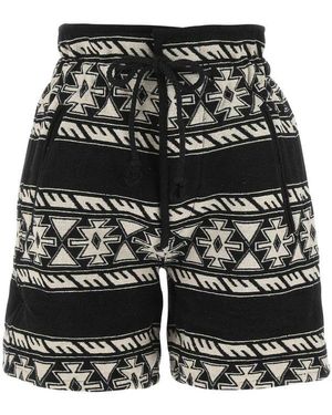 Isabel Marant Limina Tied-Waist Drawstring Shorts - Black