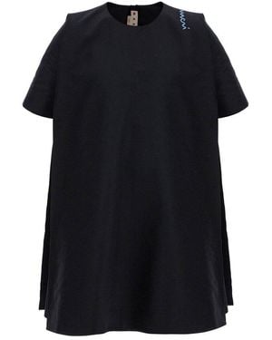 Marni Loose-Fitting Cotton Dress - Black