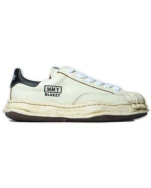 Maison Mihara Yasuhiro Blakey Wrinkled Low-Top Trainers - White