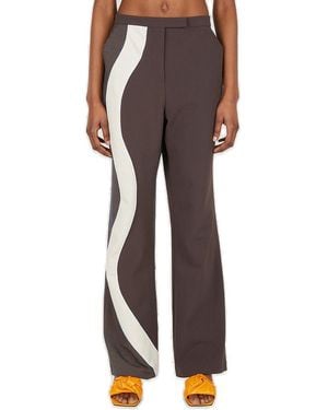 Ahluwalia Expression Panelled Tailored Trousers - Brown