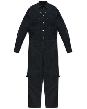 DSquared² Buttoned Long Sleeved Jumpsuit - Black