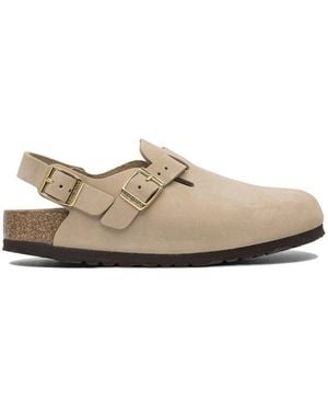Birkenstock Sand Suede Tokyo Slippers - Brown