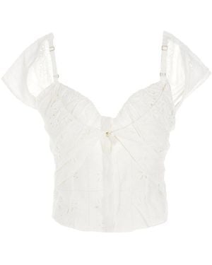 Jacquemus Le Haut Tovallo Cropped Top - White