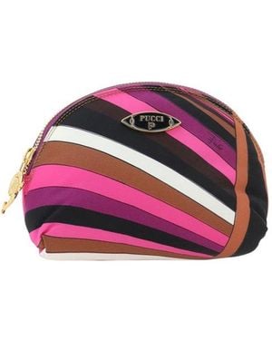 Emilio Pucci Yummy Curved Zip Clutch Bag - Pink