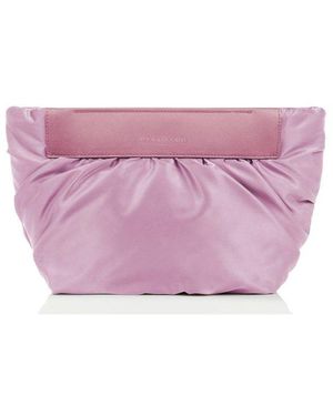 VEE COLLECTIVE Caba Pleated Clutch Bag - Purple