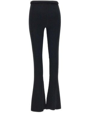 HELIOT EMIL Flared Ribbed Pants - Black