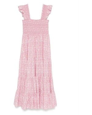 RIXO London Cotton Midi Dress - Pink