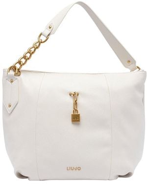 Liu Jo Chain Accent Tote Bag - White