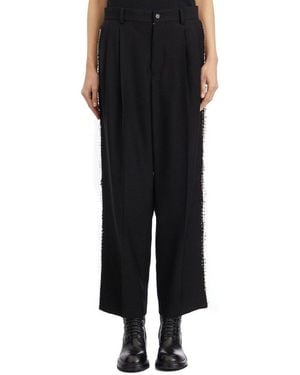 Comme des Garçons Safety Pin Detail Pants - Black