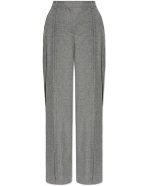 The Mannei Tailored Wide-Leg Pants - Gray