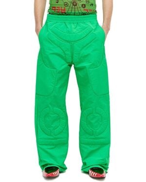 Walter Van Beirendonck Space Embossed Trousers - Green