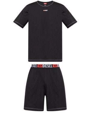 DIESEL Two-piece Pyjamas "et-adam-d-core", - Black