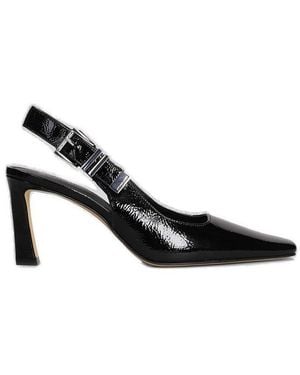 MICHAEL Michael Kors Darrington Crackled Slingback Court Shoes - Black