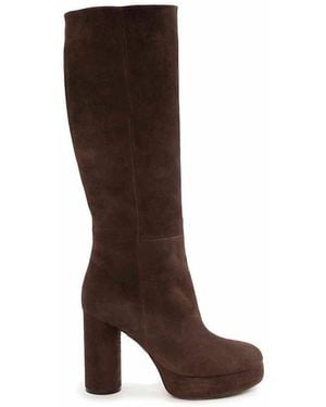 Vic Matié Round Toe Boots - Brown