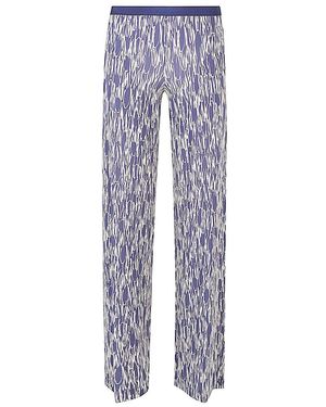Siyu Patterned Pants Multicolor - Blue