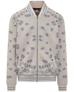 Alanui Bomber Piquet Bandana - Grey