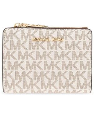 MICHAEL Michael Kors Logo Lettering Bi-Fold Wallet - Grey