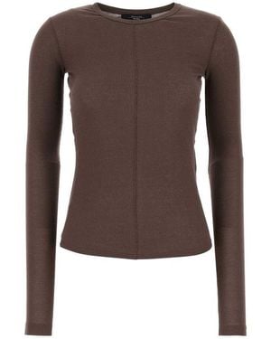 Weekend by Maxmara Vincita Crewneck T-Shirt - Brown