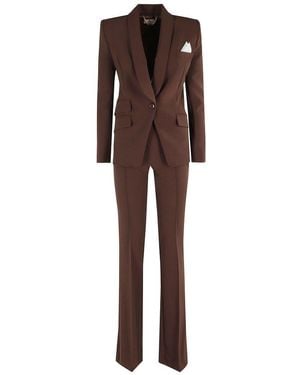 Elisabetta Franchi Crêpe Suit - Brown