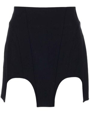 Dion Lee Double Arch Cut-Out Detailed Mini Skirt - Blue