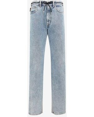 Roberto Cavalli Animalier Patchwork Printed Applique Drawstring Trousers - Blue