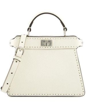 Fendi Peekaboo Iseeu Petite Tote Bag - Natural