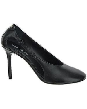 Courreges Oblique Stilettos - Black