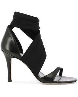 Isabel Marant Askja 105Mm Leather Sandals - Black