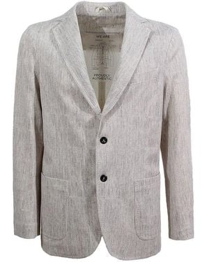 Circolo 1901 Single-Breasted Tailored Blazer - Gray