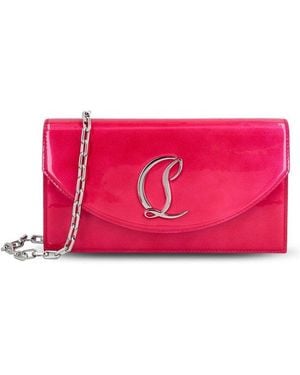 Christian Louboutin Loubi 54 Chained Clutch Bag - Pink