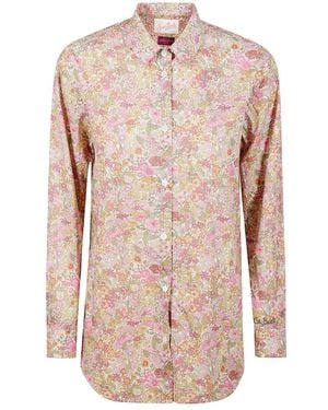 Mc2 Saint Barth Floral Long Sleeve Top - Pink