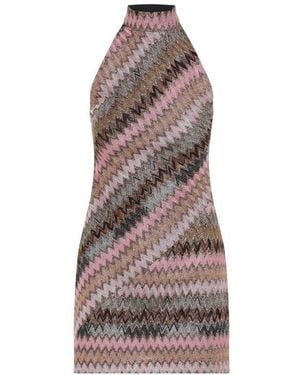 Missoni Sleeveless Zipped Dress - Brown