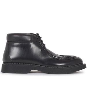 Saint Laurent Arno Lace-Up Boots - Black