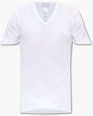Hanro Classic V-Neck Undershirt - White