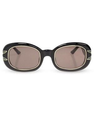 CASABLANCA Laurel Oval Frame Sunglasses - Black