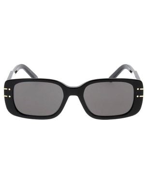 Dior Rectangular Frame Sunglasses - Black