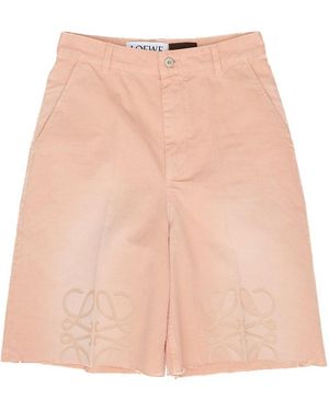 Loewe Anagram Shorts - Natural