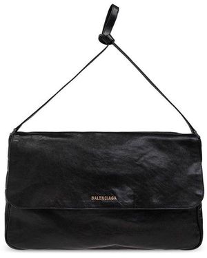 Balenciaga Grungy Medium Messenger Bag in Black for Men Lyst