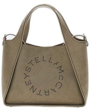 Stella McCartney Logo Printed Tote Bag - Brown