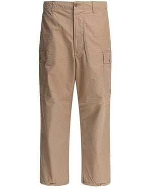 Beams Plus Cargo Trousers - Natural