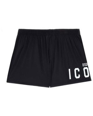 DSquared² Icon Logo Printed Boxers - Black