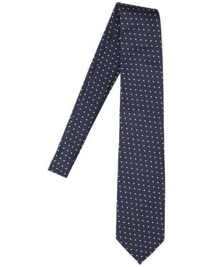 Tom Ford Dot Printed Tie - Blue